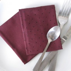 Serviette de table en coton biologioque - x 2 - certifiée GOTS