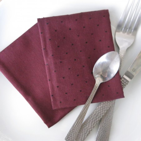 Serviette de table en coton biologioque - x 2 - certifiée GOTS