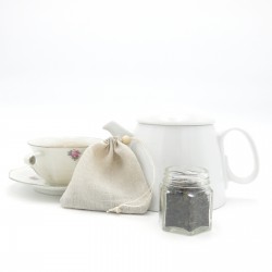 Filtre à thé en lin biologique français - certifié GOTS
