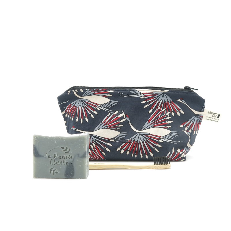 Trousse de toilette en coton bio - certifiée GOTS