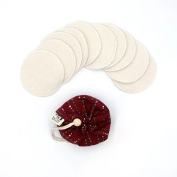 Distributeur à cotons démaquillants lavables - certifié GOTS