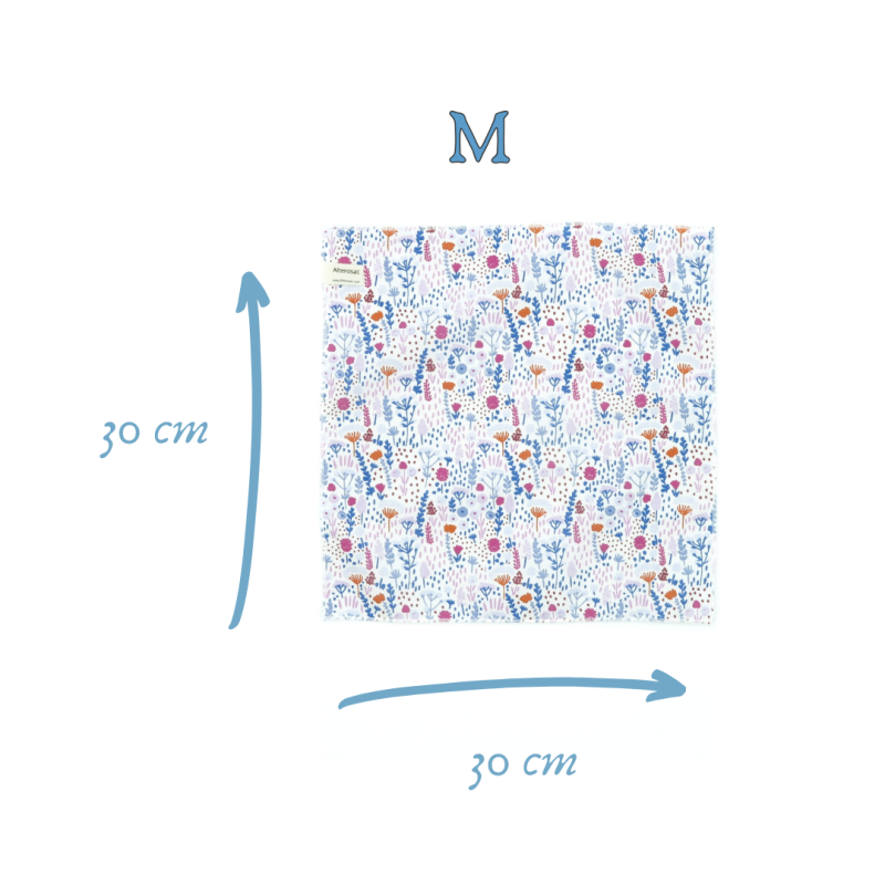 Mouchoir lavable en coton - x 4 - Taille M