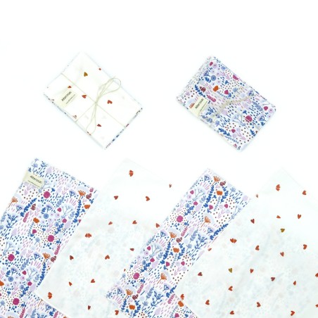 Mouchoir lavable en coton - x 4 - Taille S