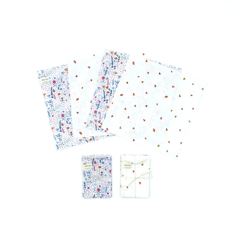 Mouchoir lavable en coton - x 4 - Taille S