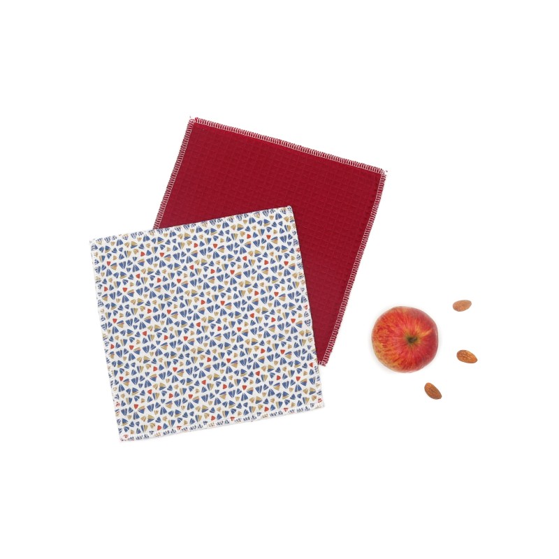 Essuie-tout lavable doublé - x 5