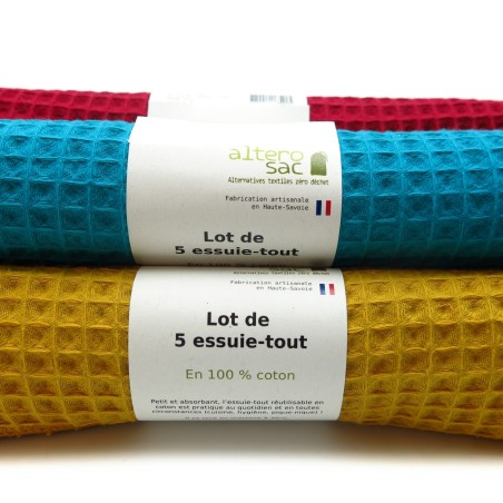 Essuie-tout lavable - x 5