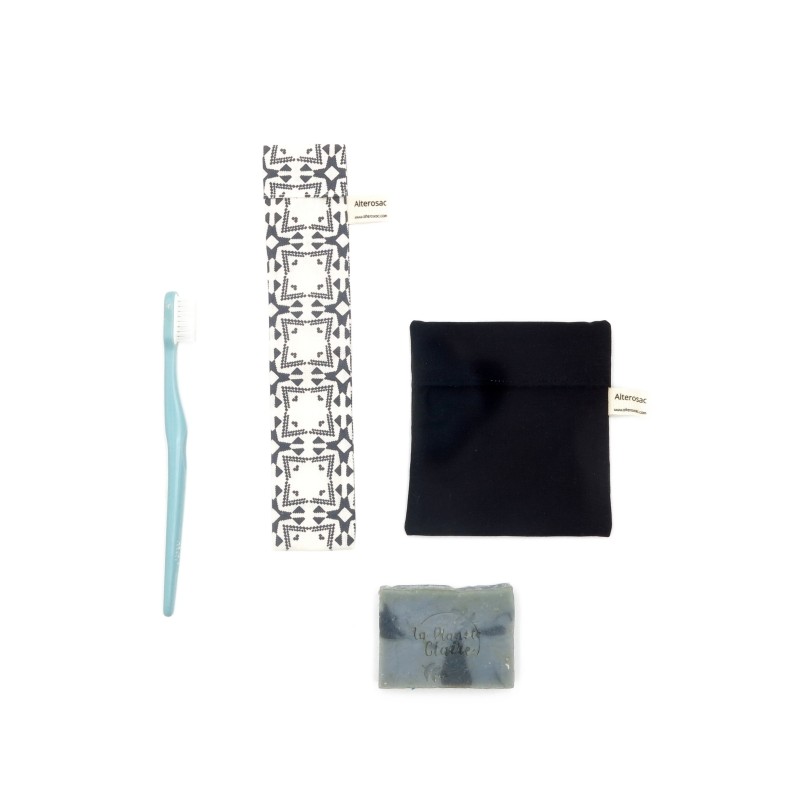 Kit voyage - pochette à savon et pochette à brosse à dents