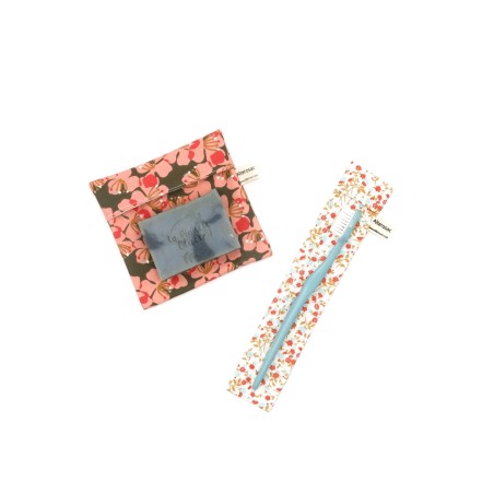 Kit voyage - pochette à savon et pochette à brosse à dents