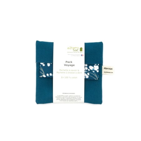 Kit voyage - pochette à savon et pochette à brosse à dents