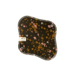 Serviette hygiénique lavable en coton bio - Taille S (flux léger)