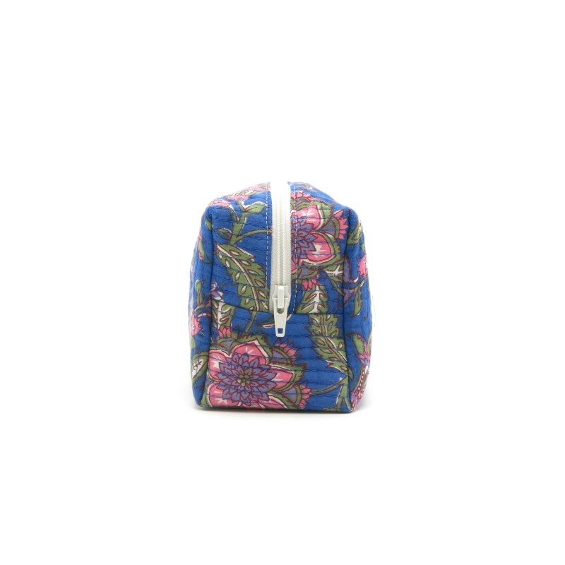 Lot De 3 Sacs De Toilette Matelassés En Coton Indien - Étuis De Rangement Pour Maquillage, Voyage Ou Cosmétiques