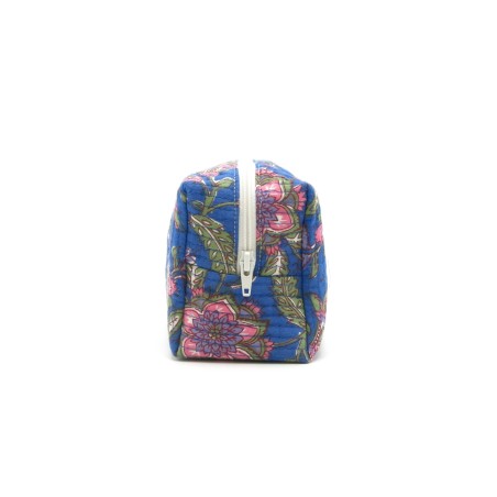 Trousse de beauté en coton matelassé indien
