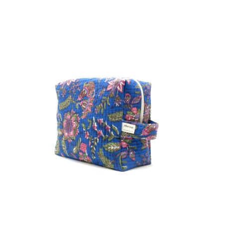 Trousse de toilette en coton matelassé indien