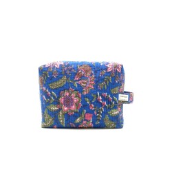 Trousse de toilette en coton matelassé indien