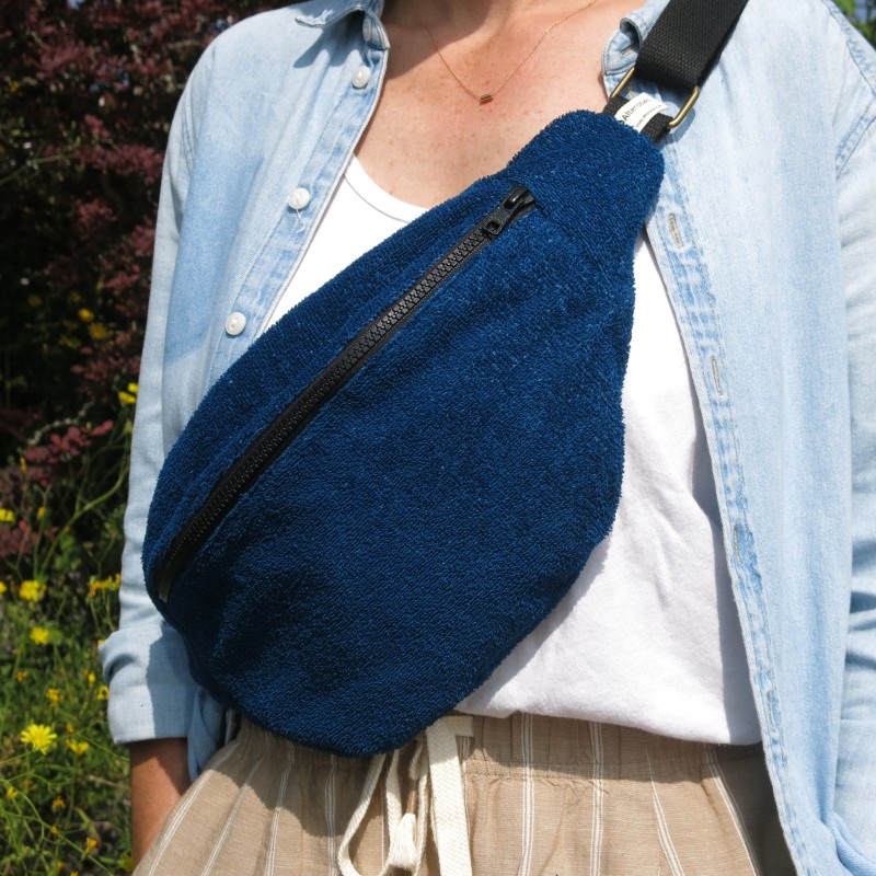 Sac banane en éponge de coton upcyclée