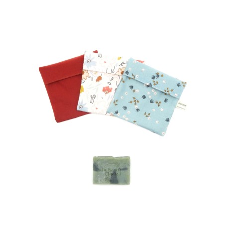 Pochette à savon en coton
