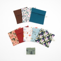 Pochette à savon en coton