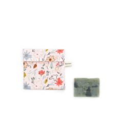 Pochette à savon en coton