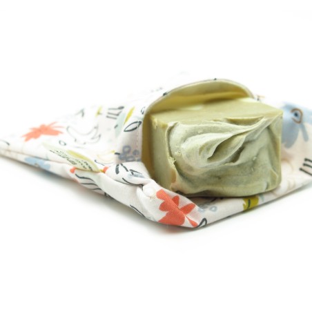 Pochette à savon en coton