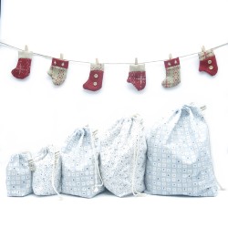 Sac à vrac de Noël en coton