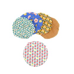 Recouvre bol en coton enduit - x 3 (S/M/L)