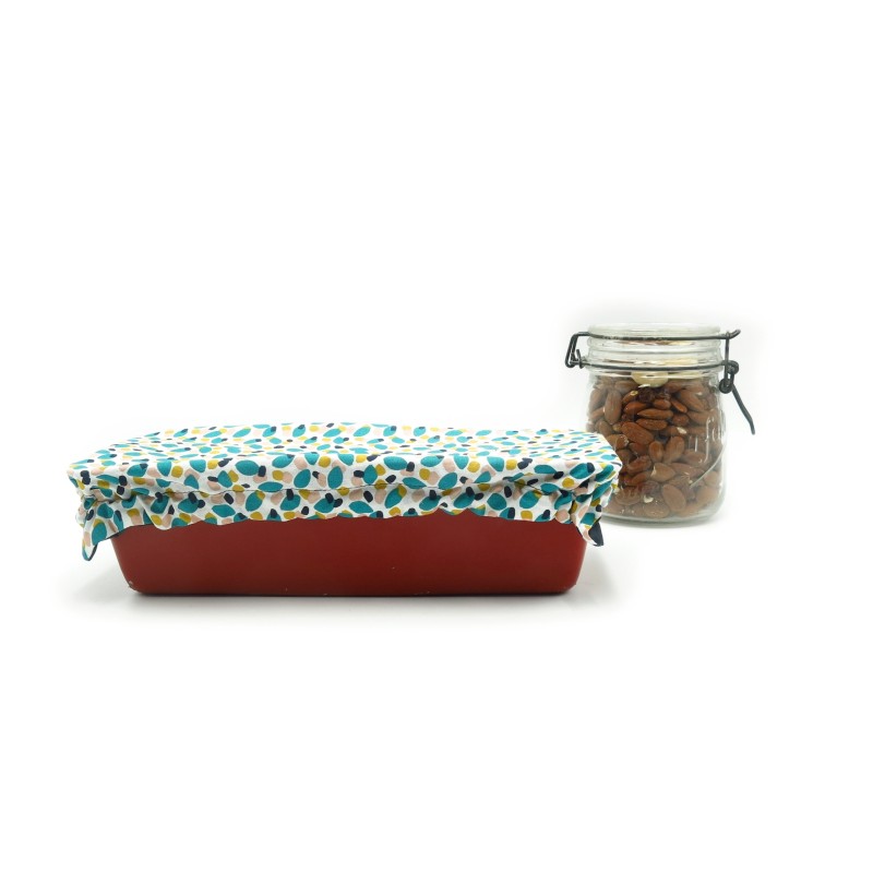 Recouvre plat à cake en coton enduit