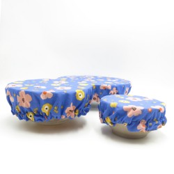 Recouvre bol en coton enduit - x 3 (S/M/L)