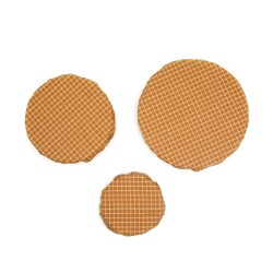 Recouvre bol en coton enduit - x 3 (S/M/L)