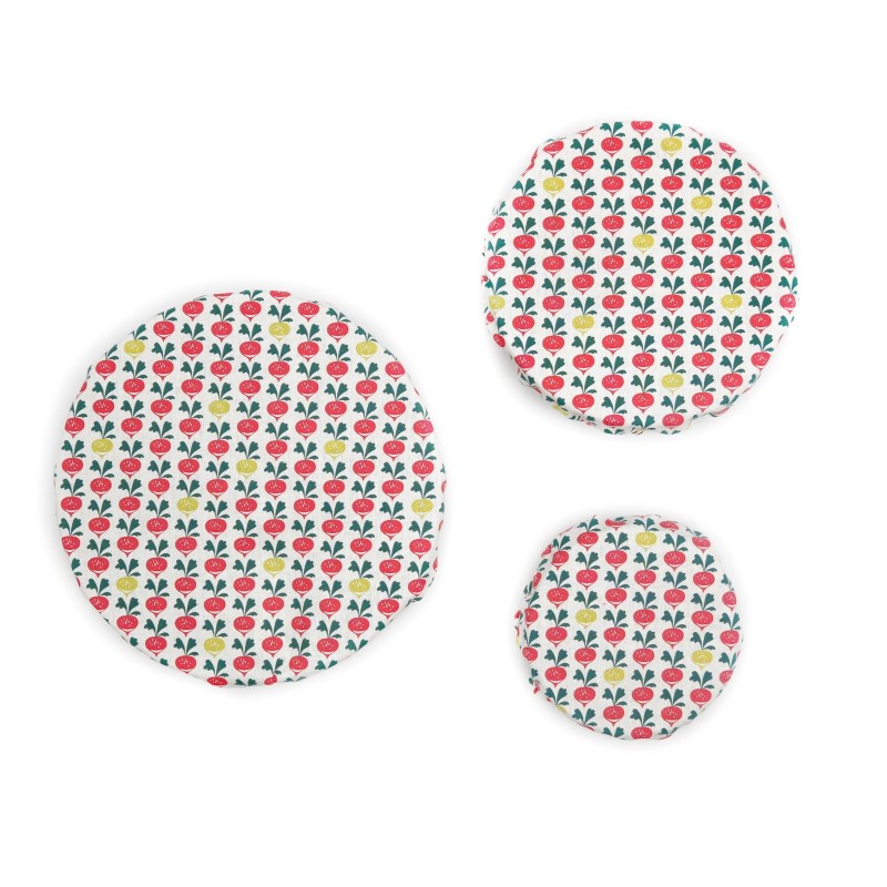 Recouvre bol en coton enduit - x 3 (S/M/L)