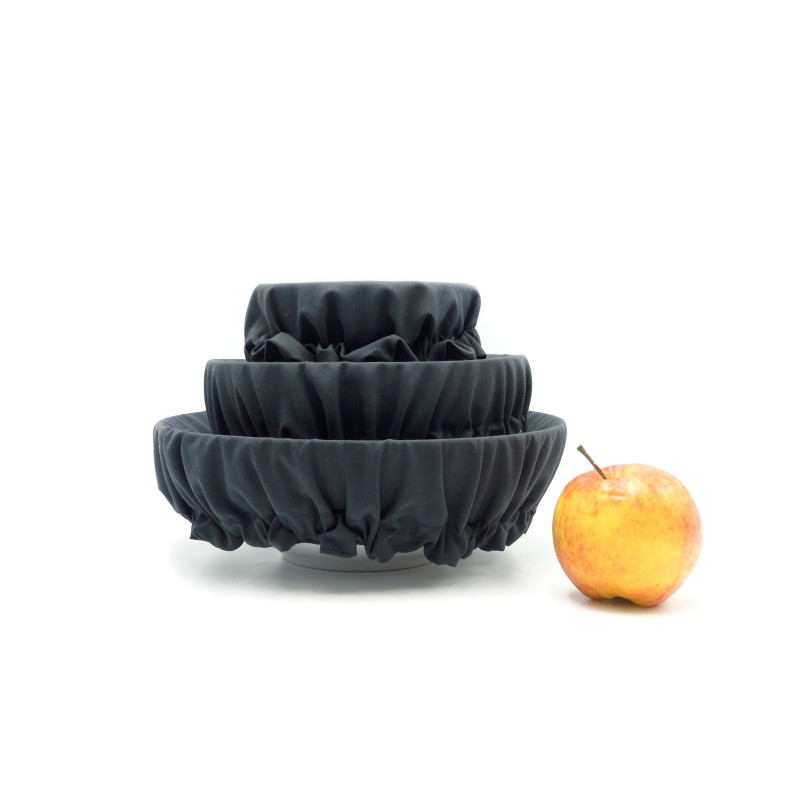 Recouvre bol en coton bio - x 3 (S/M/L) - certifié GOTS