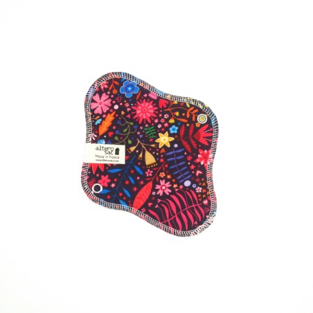 Serviette hygiénique lavable en coton bio - Taille S (flux léger)