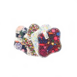 Serviette hygiénique lavable en coton bio - Taille S (flux léger)