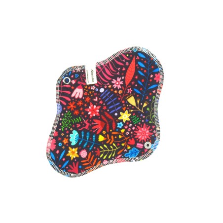 Serviette hygiénique lavable en coton bio - Taille S (flux léger)