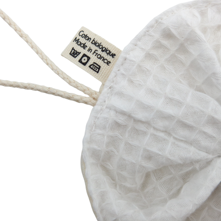 Fleur de douche duo sens en coton bio