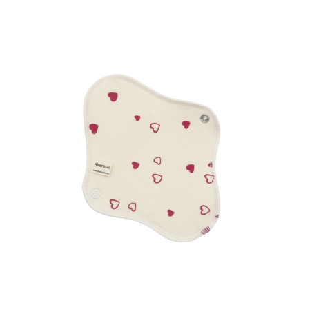 Serviette hygiénique lavable en coton bio - Taille M (flux moyen)