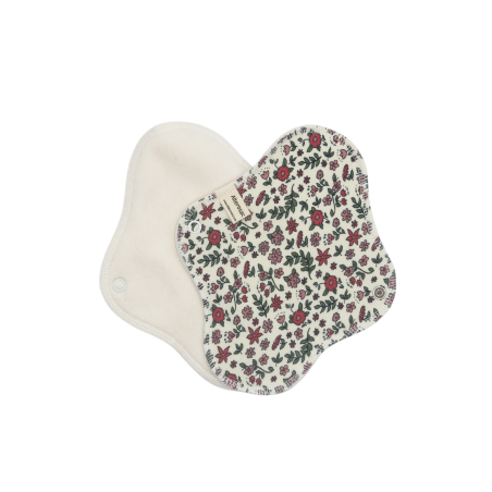 Serviette hygiénique lavable en coton bio - Taille M (flux moyen)