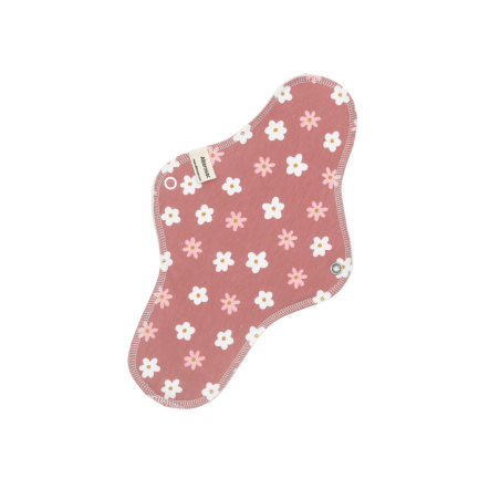 Serviette hygiénique lavable en coton bio - Taille L (flux abondant)