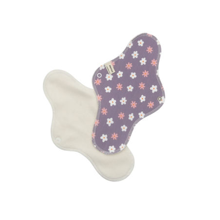 Serviette hygiénique lavable en coton bio - Taille L (flux abondant)