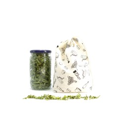 Lot de 3 sacs à vrac en coton bio - certifié GOTS