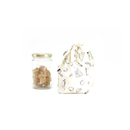 Lot de 3 sacs à vrac en coton bio - certifié GOTS