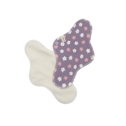 Pack de 3 serviettes hygiéniques lavables en coton bio - Taille L (flux abondant)