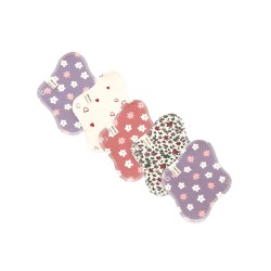 Pack de 5 serviettes hygiéniques lavables en coton bio - Taille S (flux léger)