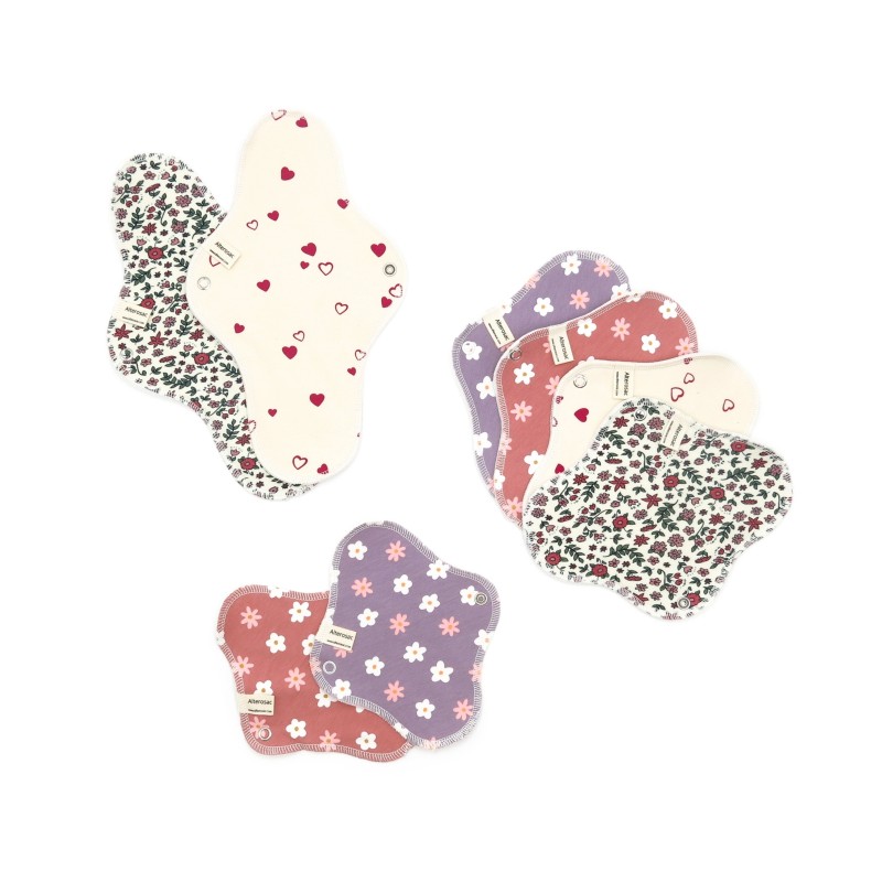 Pack Essentiel - Serviettes hygiéniques (x2 S, x4 M, x2 L)