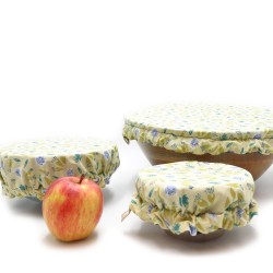 Recouvre bol en coton enduit - x 3 (S/M/L)